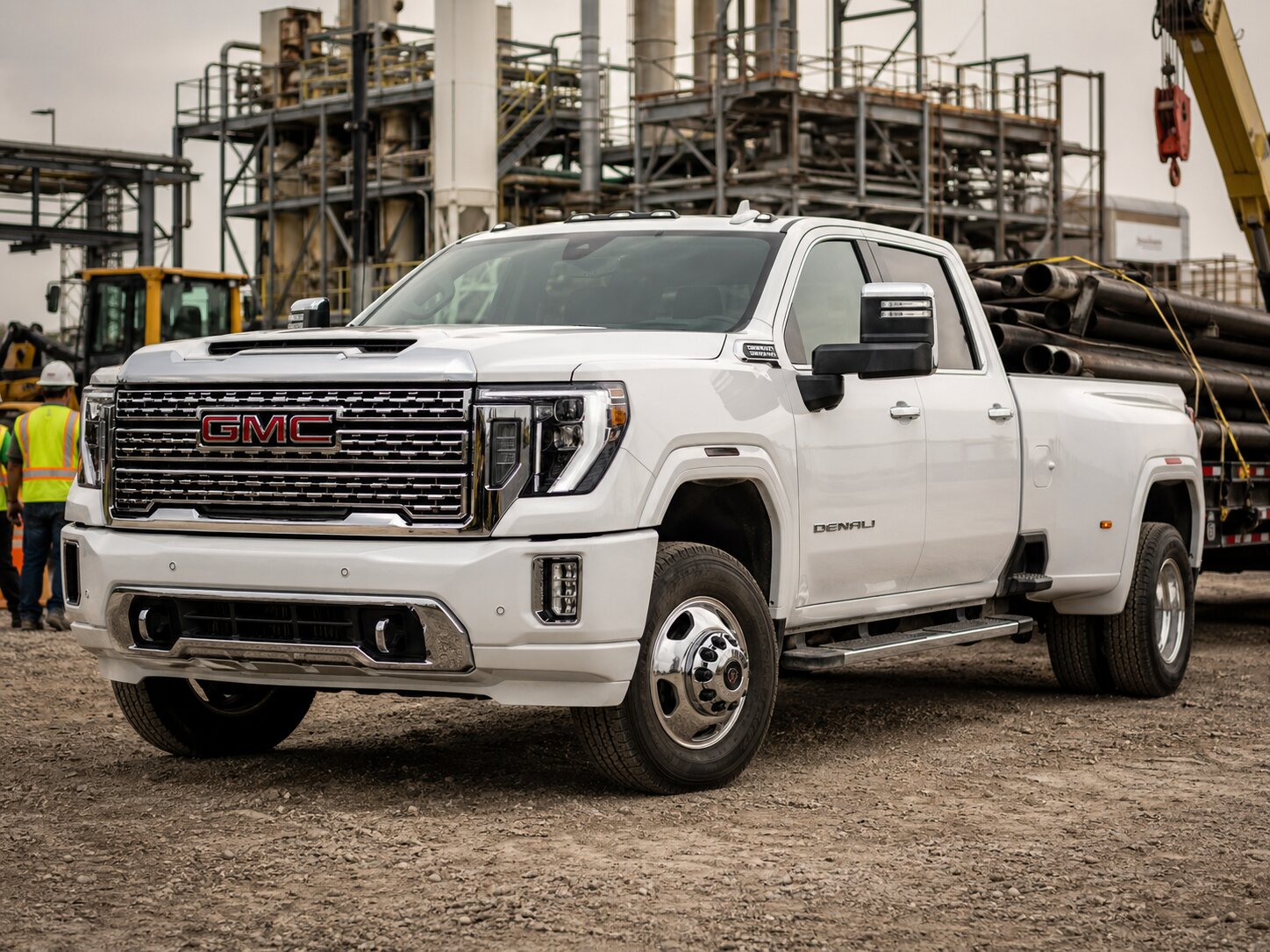 Fleet trucks ready for clients